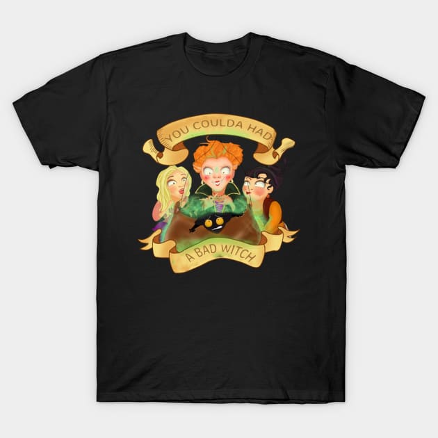 You Coulda Had A Bad Witch - Halloween T-Shirt -  Hocus Pocus Halloween Costume Gift - New Fall shirt | | Could Of Had A Bad Witch T-Shirt by Sara2020